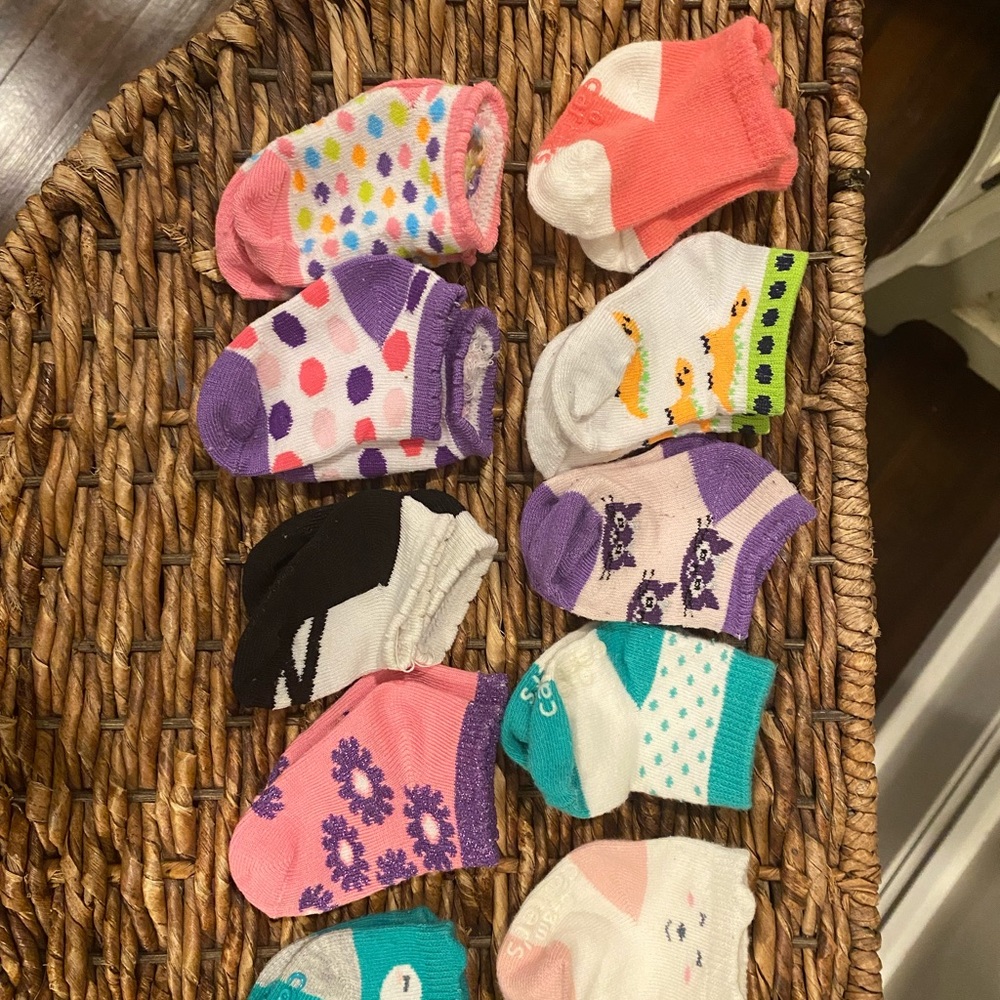 Baby Girl 0-3 Months Socks (10 pack)